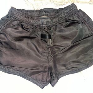 Essentials Women's Black Nylon Shorts